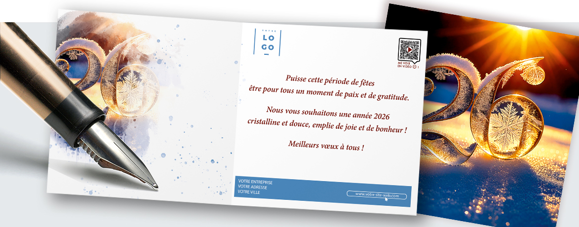 Carte de voeux personnalisée